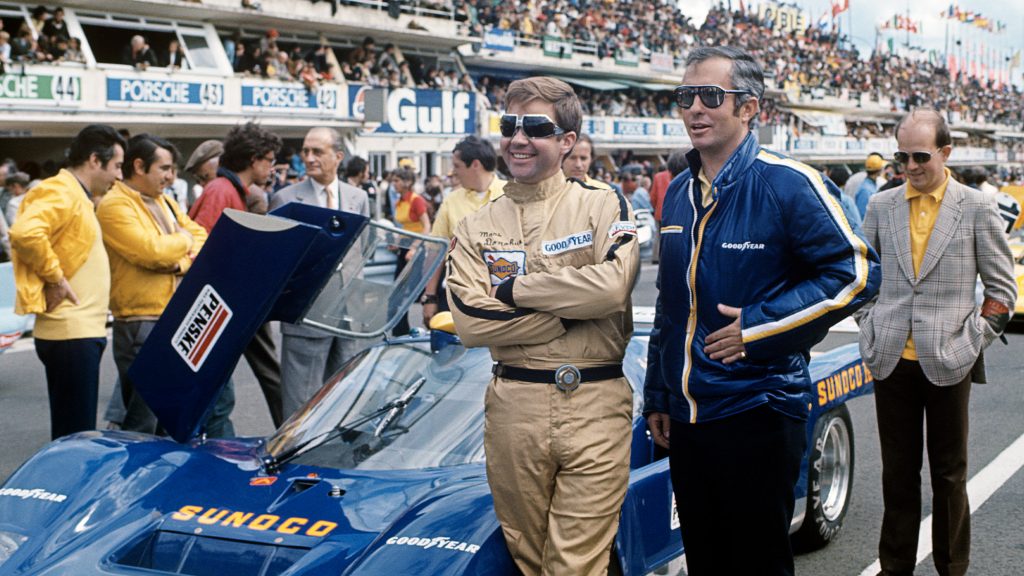 With Roger Penske, Donohue forged a long and successful racing alliance — here at Le Mans in '71