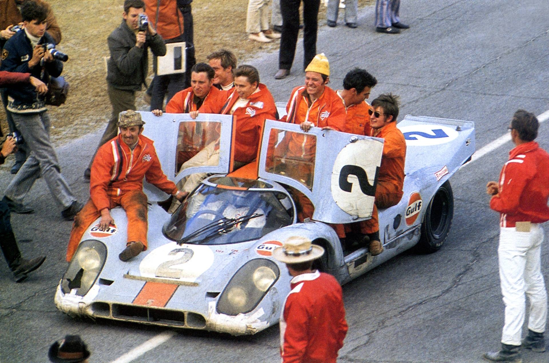 First victory for the new Gulf Porsche - Daytona 1970.