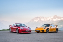 20 years of the Porsche 911 GT3, from the first (996.1) to the latest version (991.2)