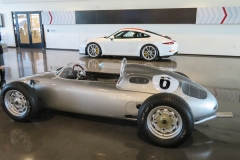 Porsche 718/2 and 2016 Porsche 911R in the background