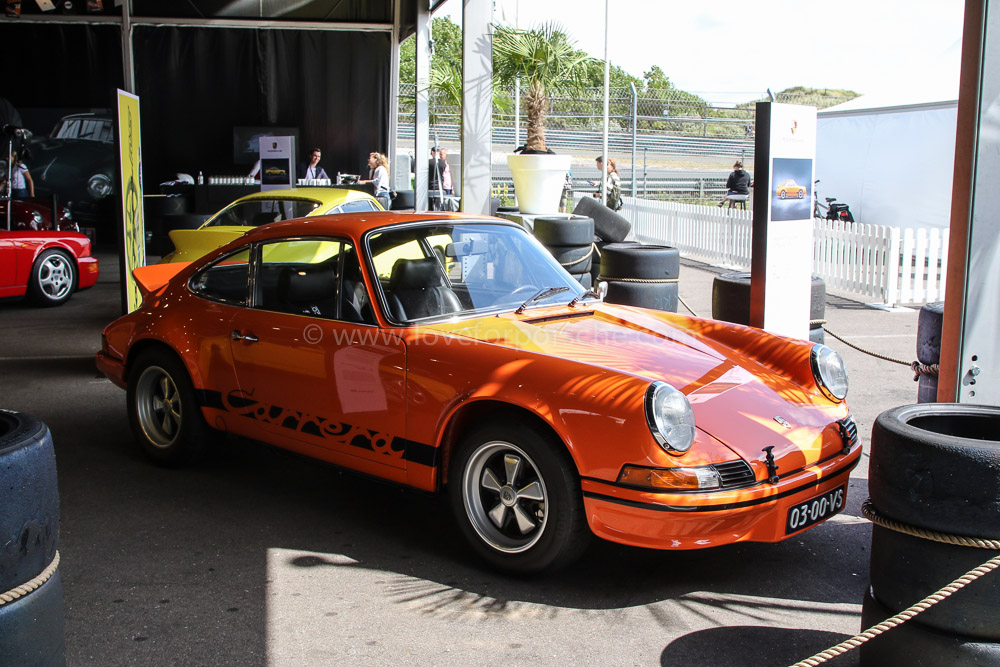 50 years Porsche RS celebration in the Porsche tent
