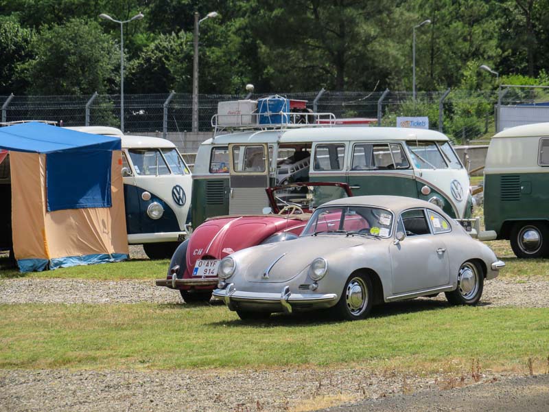 Le Mans Classic 2018 -Porsche 356 at the camping