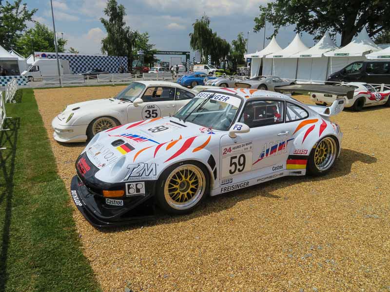 Porsche 911 RSR 3.8 a the  70th anniversary exhibtion at Le Mans Classic 2018