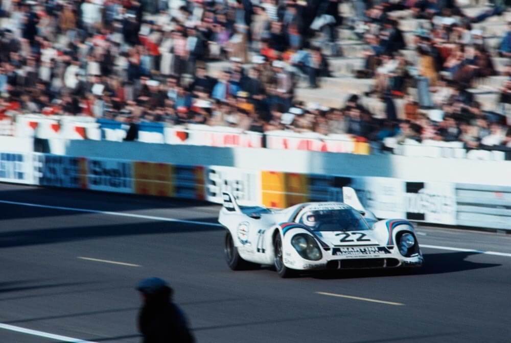 Gijs van Lennep and Helmut Marko win the 1971 Le Mans 24 Hours in Porsche 917-053
