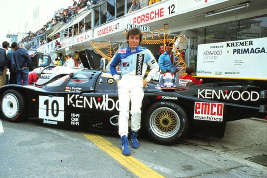 Jo Gartner and the Kremer Porsche 962C at Le Mans 24H 1986 (copyright unknown)