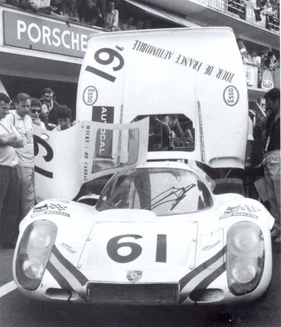 24h Le Mans 1970 Wicky Racing Team Porsche 907 #61